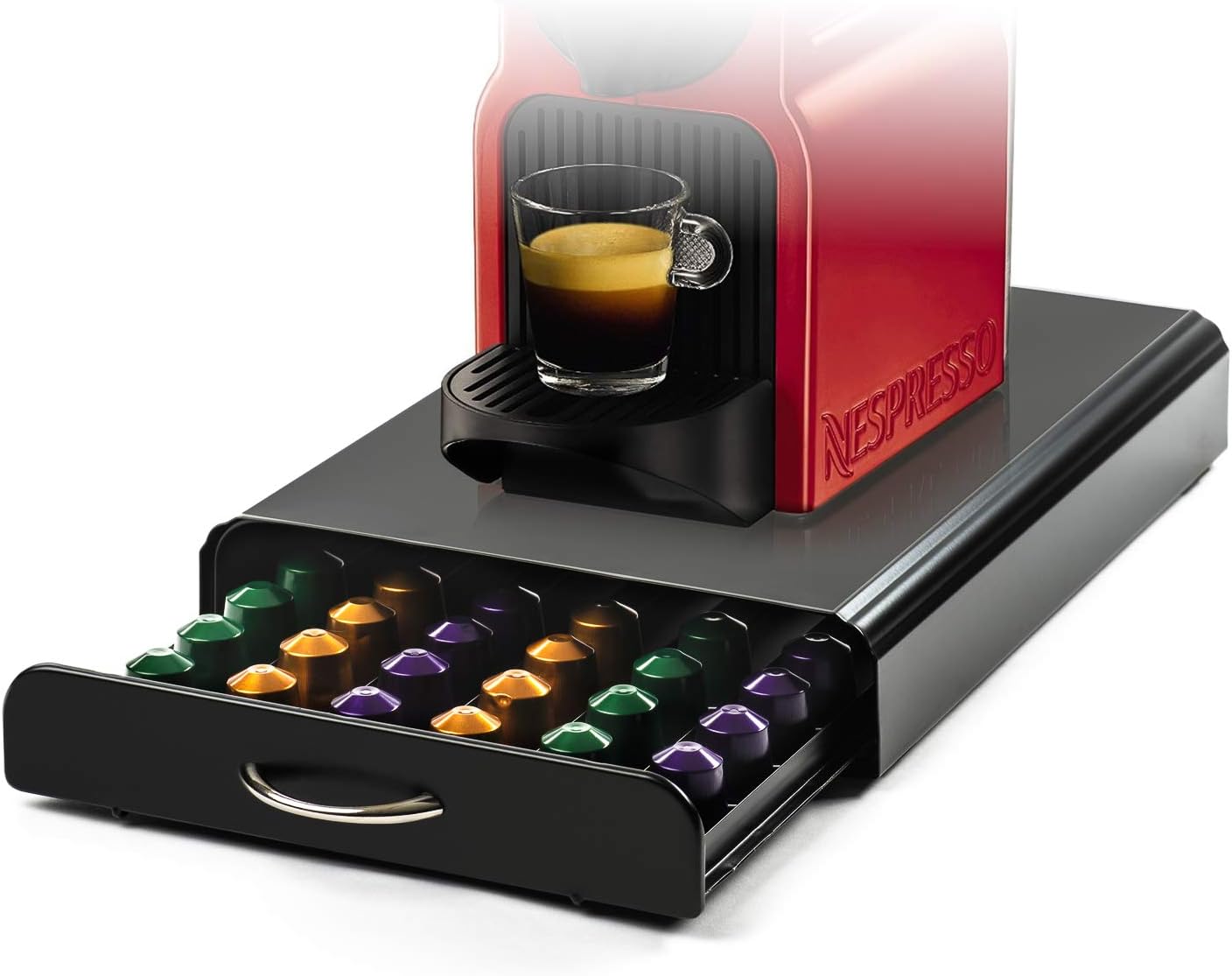 CARLA HOME Coffee Pods Holder Storage Drawer Compatible with 60 Nespresso Pods