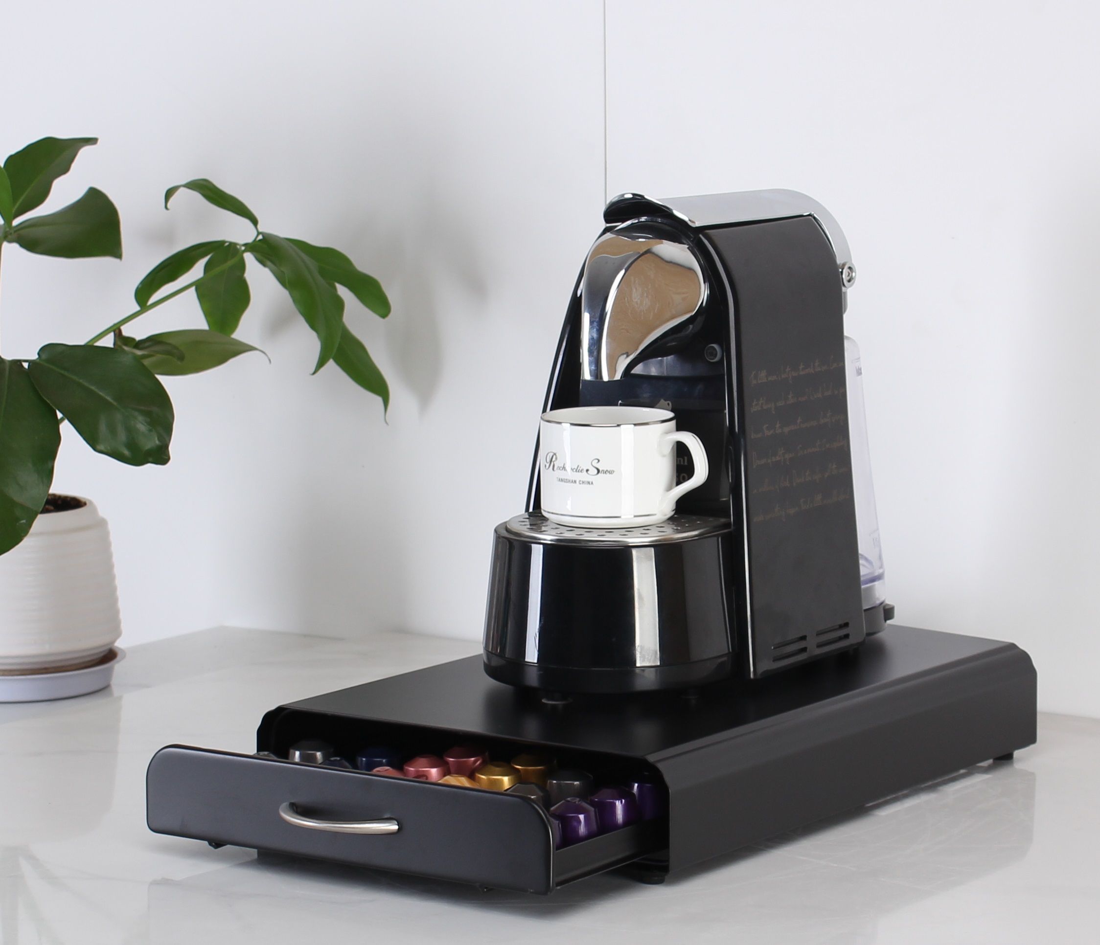 CARLA HOME Coffee Pods Holder Storage Drawer Compatible with 60 Nespresso Pods view 2
