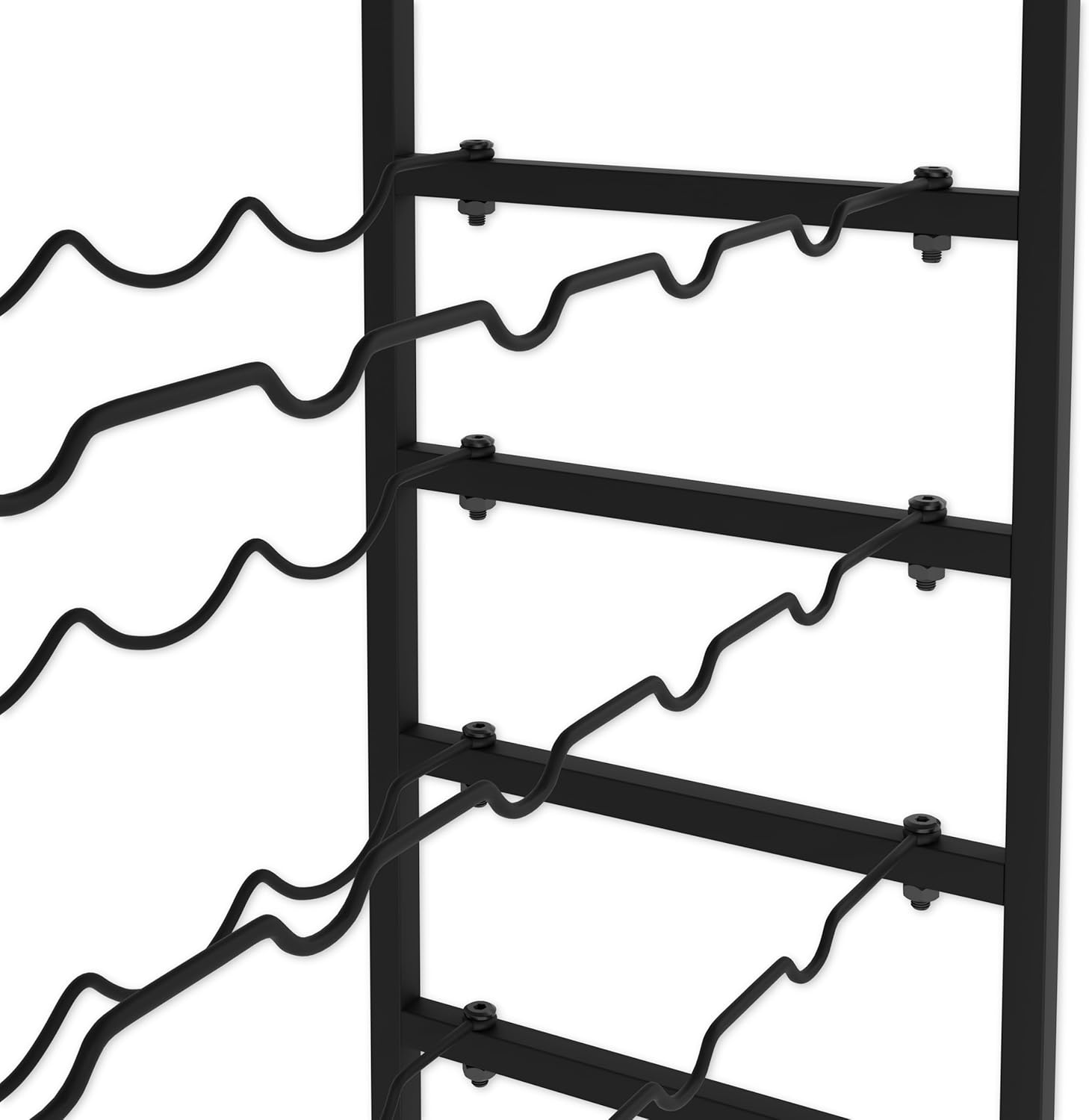 6-Tier Freestanding Wine Rack for 30 Bottles with Wood Countertop and Sturdy view 7