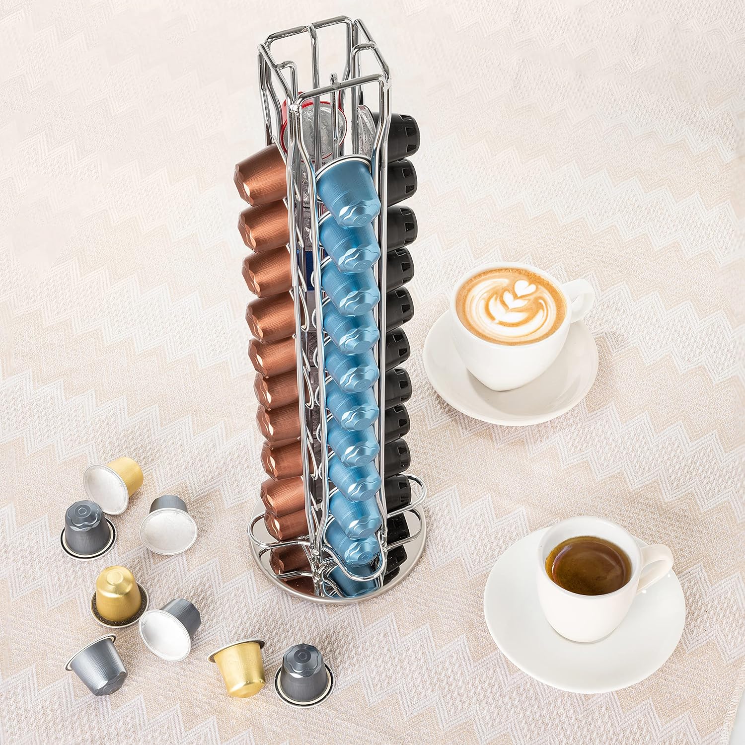Coffee Pods Holder Storage Compatible with 40 Nespresso Pods view 4