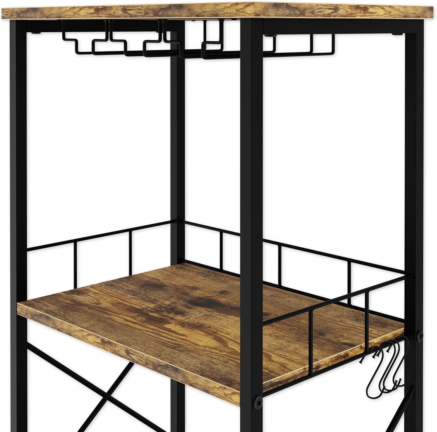 CARLA HOME Freestanding Wine Rack for 20 Bottles with Wood Countertop and view 8