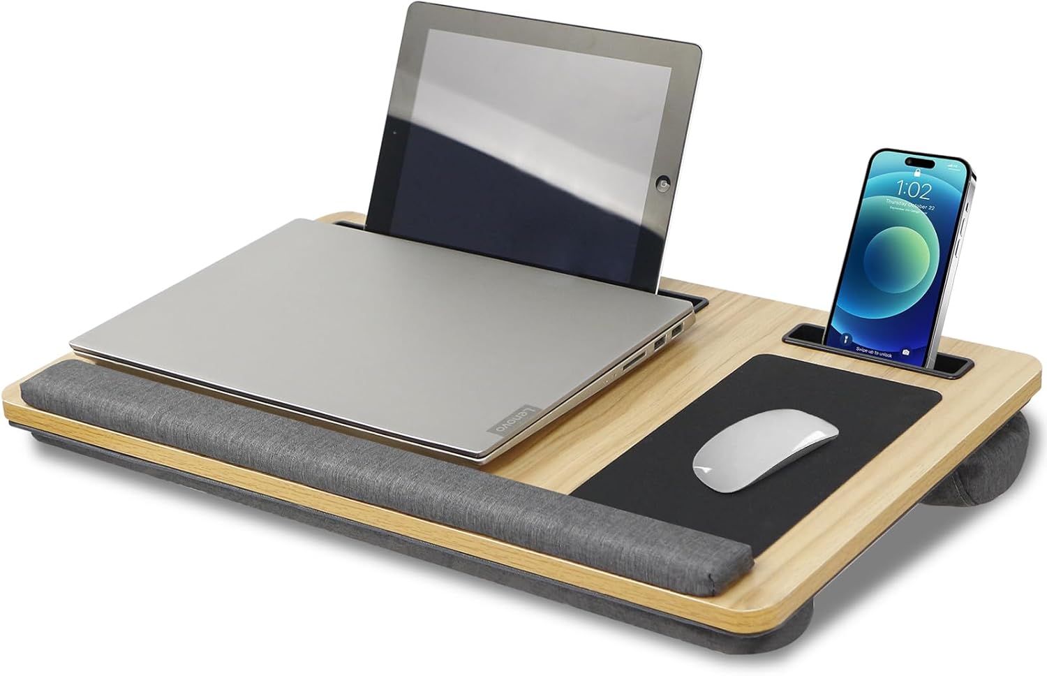 CARLA HOME Oversized Portable Lap Desk with Cushion