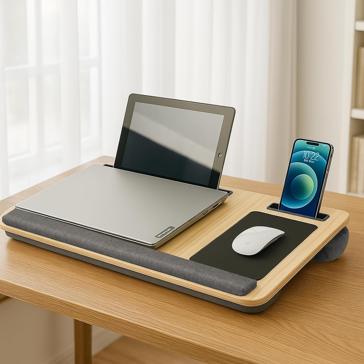 CARLA HOME Oversized Portable Lap Desk with Cushion view 3