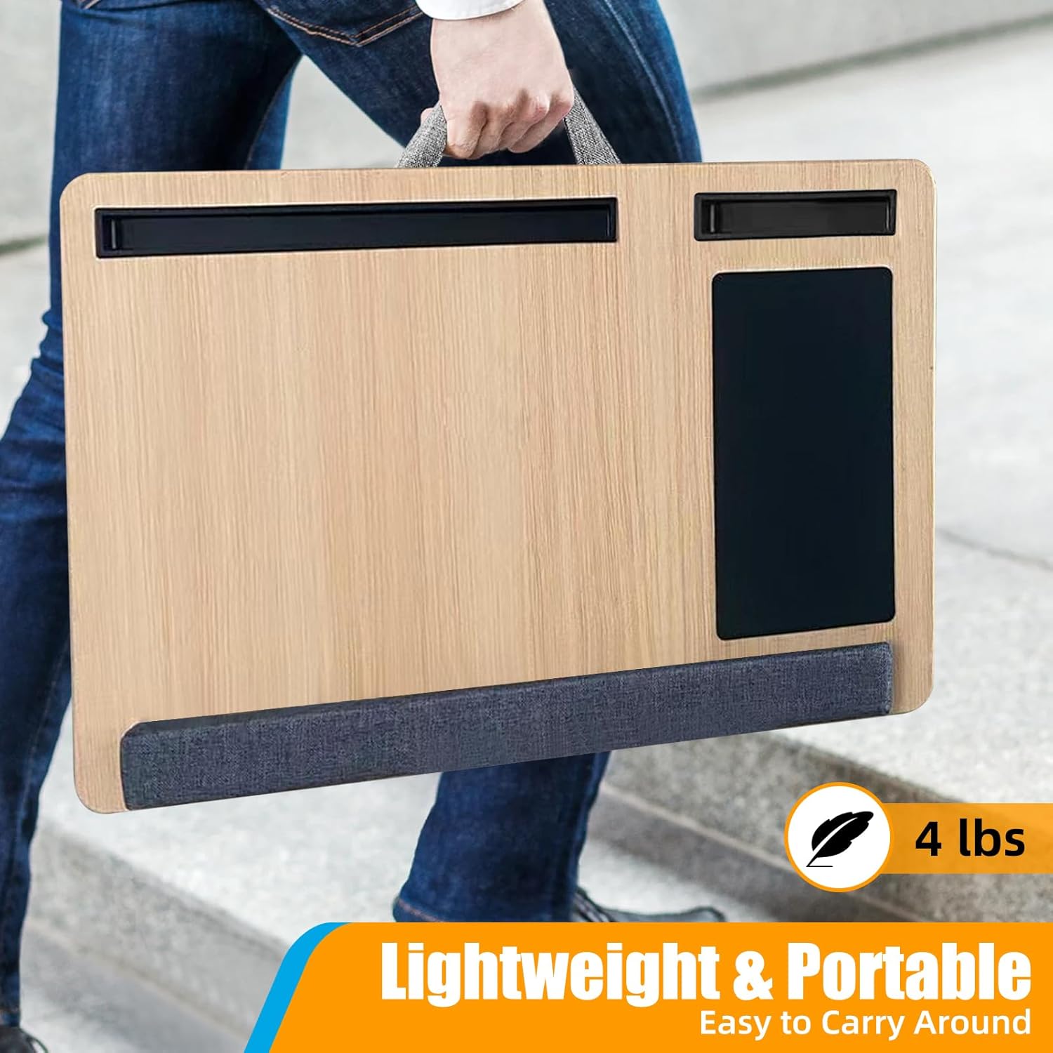 CARLA HOME Oversized Portable Lap Desk with Cushion view 6