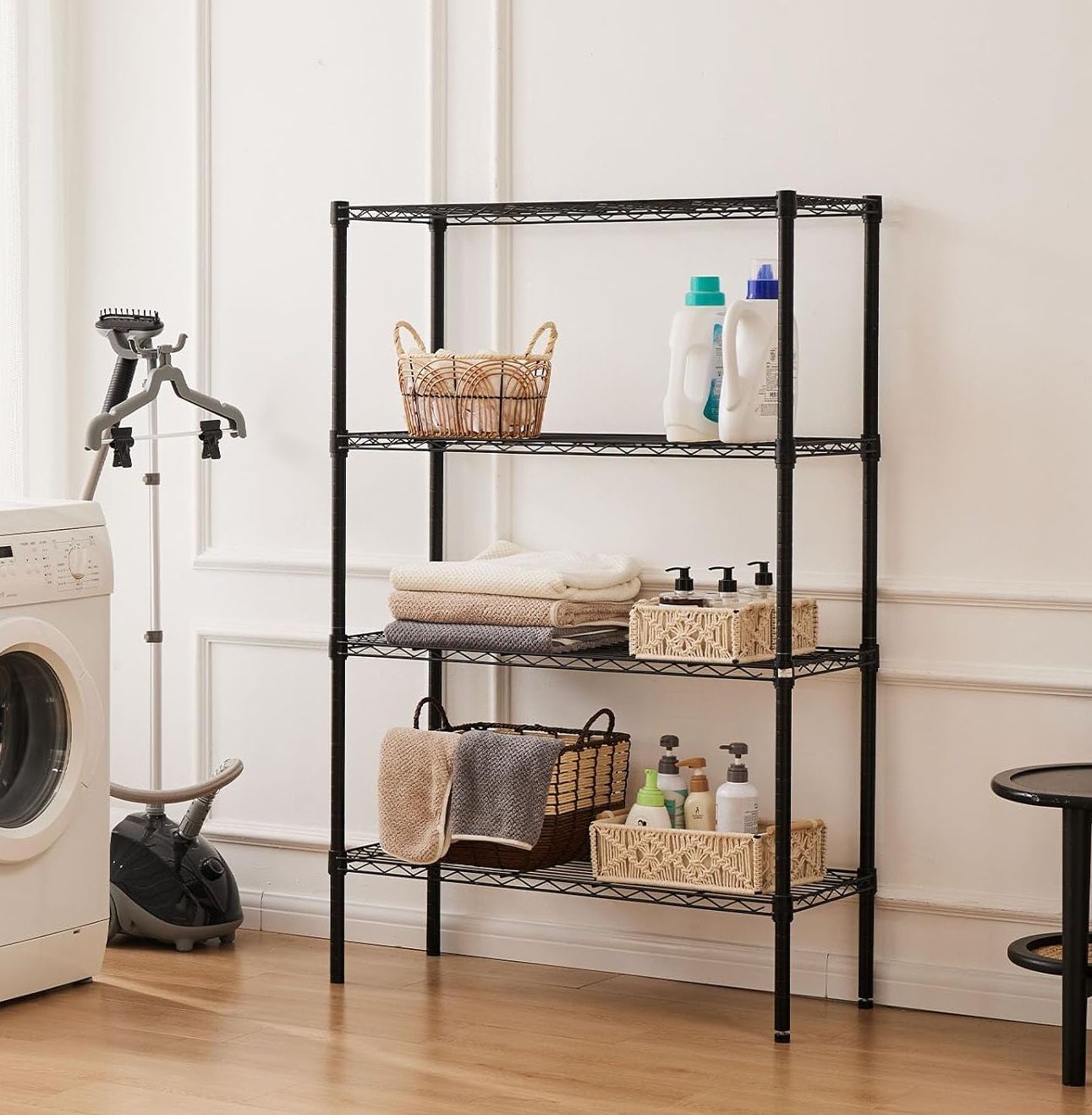 CARLA HOME 4-Tier Adjustable Metal Storage Shelves Wire Rack Organizer for Kitchen view 2