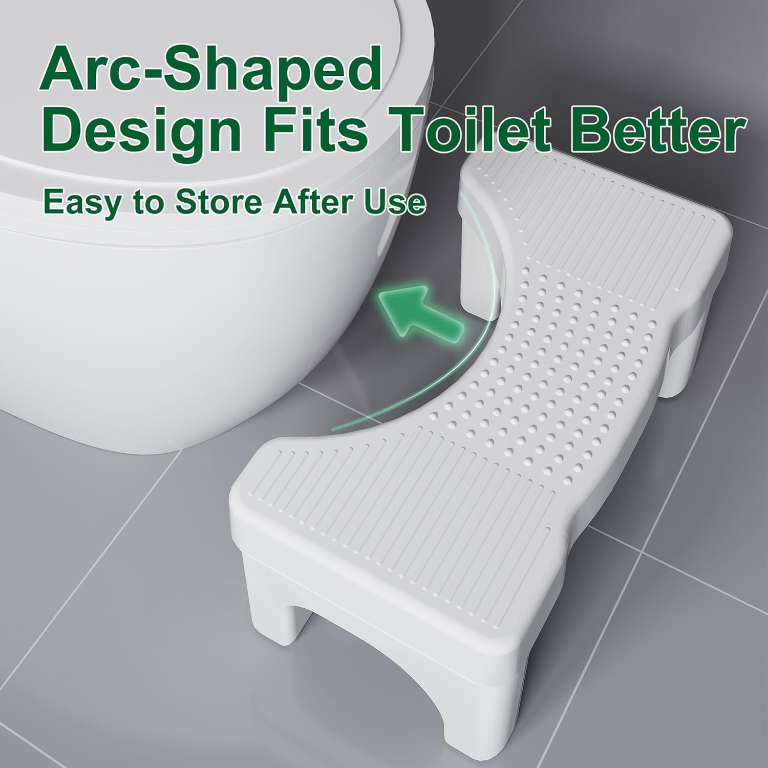 CARLA HOME Toilet Poop Stool Squat Adult for Easy Pooping for Bathroom Adults view 6