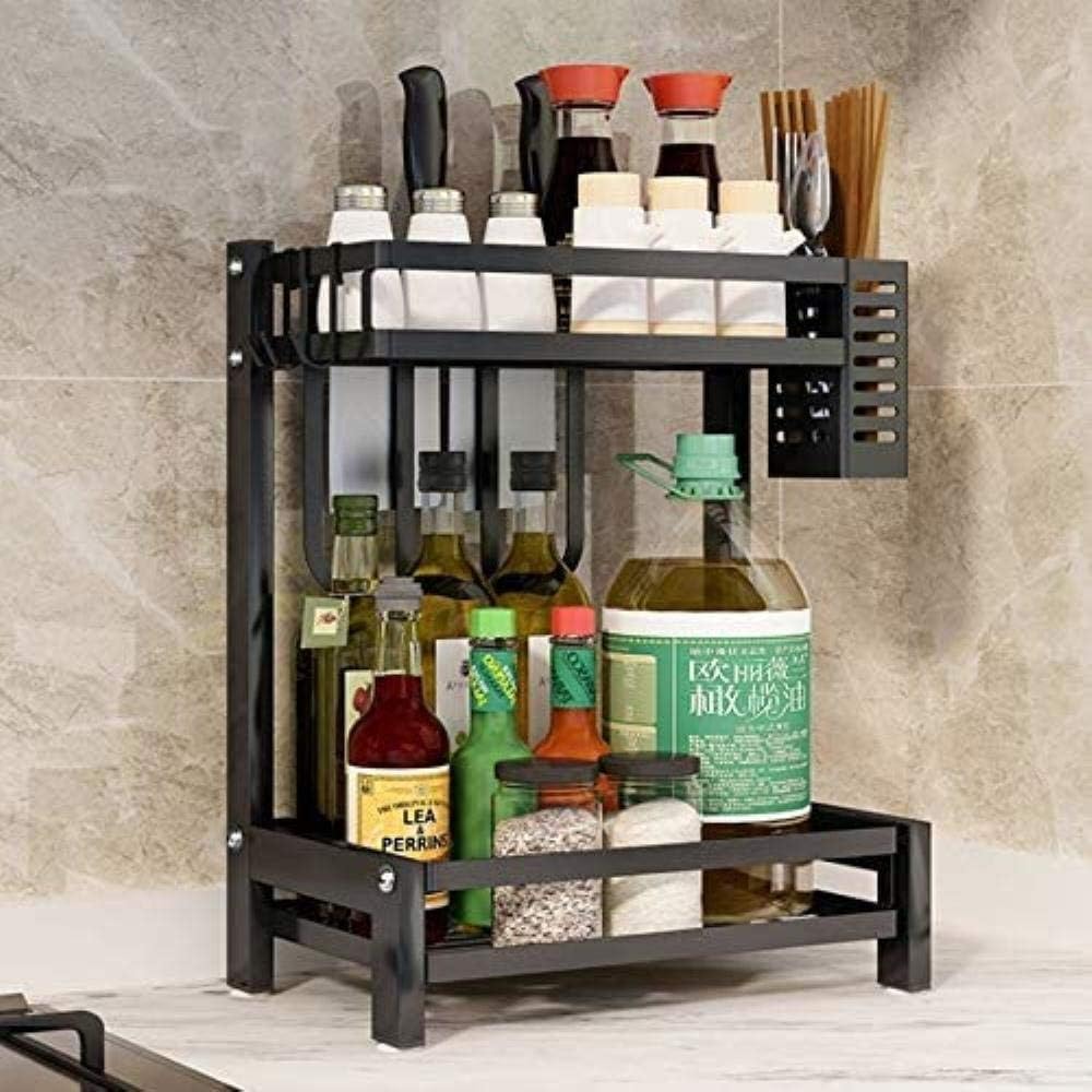 CARLA HOME 2-Tier Kitchen Spice Rack Organizer Storage Shelf for Condiments view 6