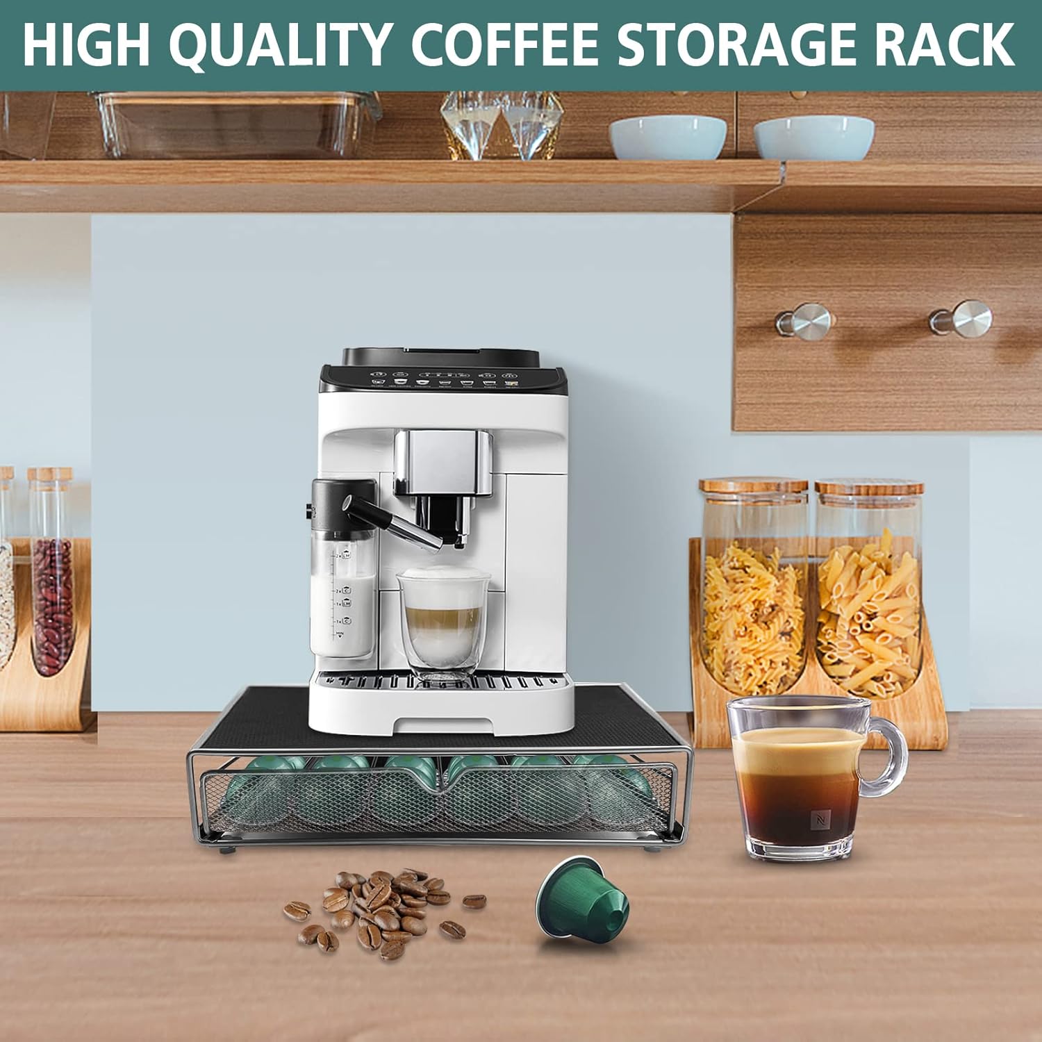 CARLA HOME K-Cup Coffee Pod Drawer for 36 Coffee Pods Storage for Home Kitchen view 2