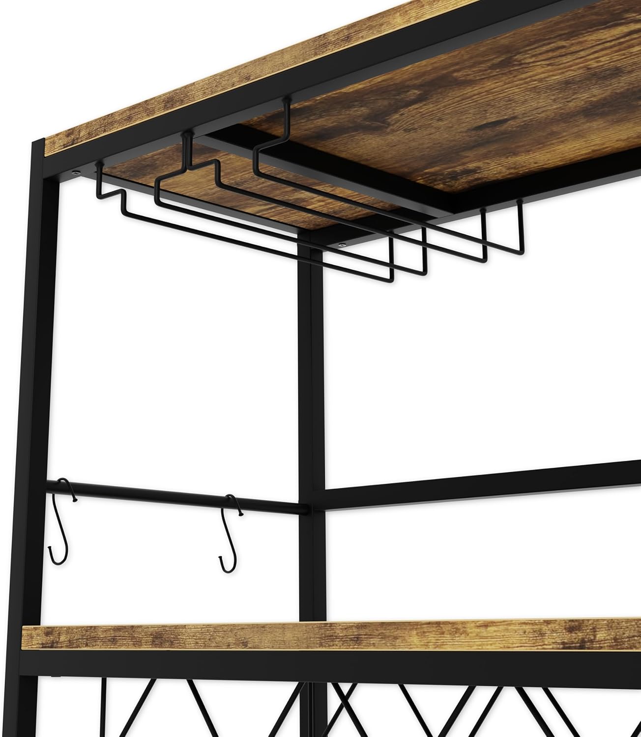 CARLA HOME Large Wine Rack with Glass Holder view 7