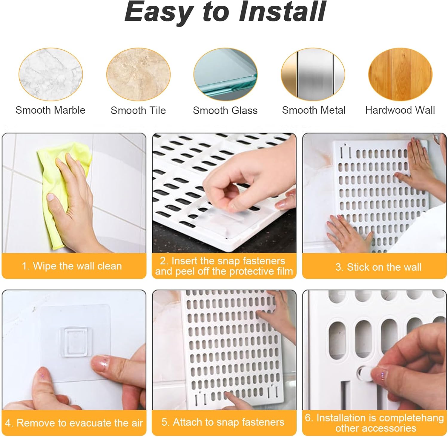 CARLA HOME Pegboard Wall Organizer Kit with 6 Modular Pegboards & 21 view 9
