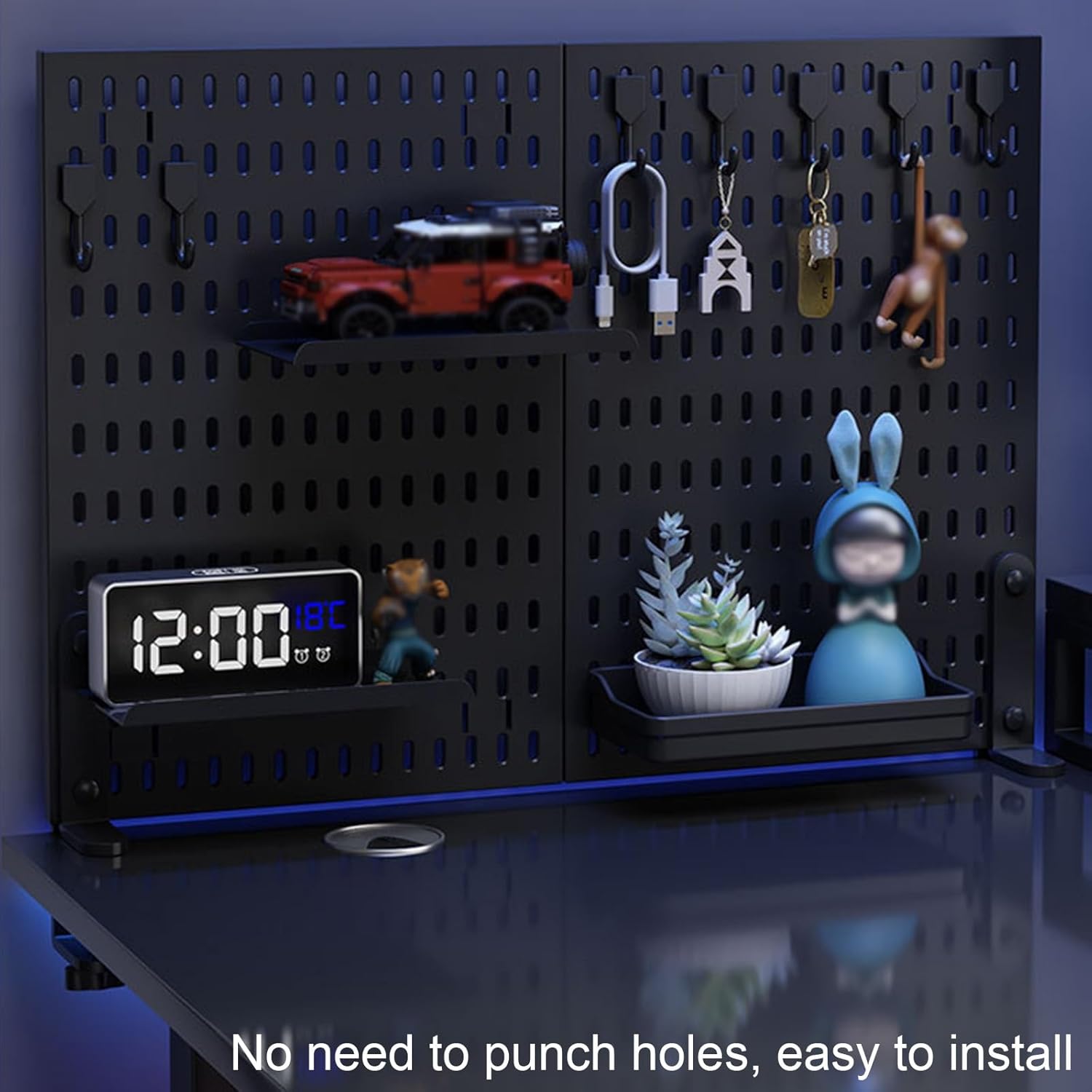 CARLA HOME Desk Pegboard Organizer Kit with Hooks view 5