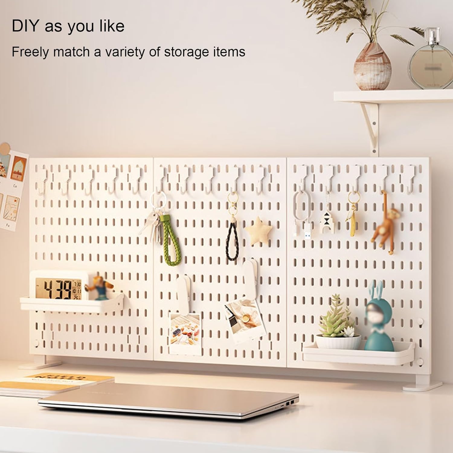 CARLA HOME 2 Pack Desk Pegboard Organizer Kit with Hooks view 3