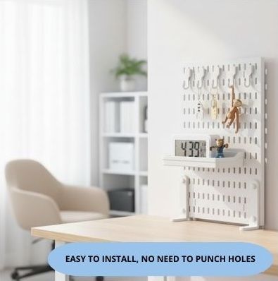 CARLA HOME 2 Pack Desk Pegboard Organizer Kit with Hooks view 7