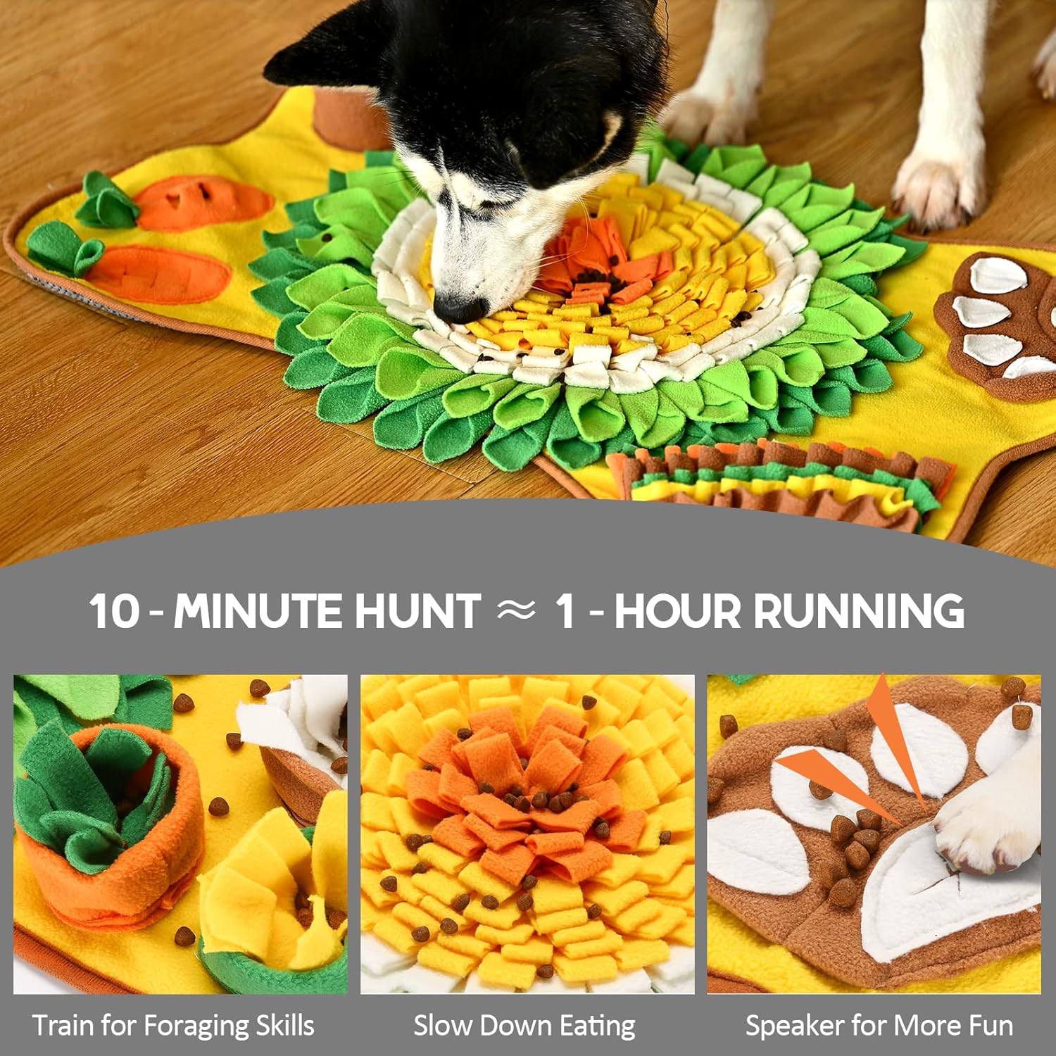 CARLA HOME Snuffle Interactive Feeding Mat Toy for Dogs & Pets view 2