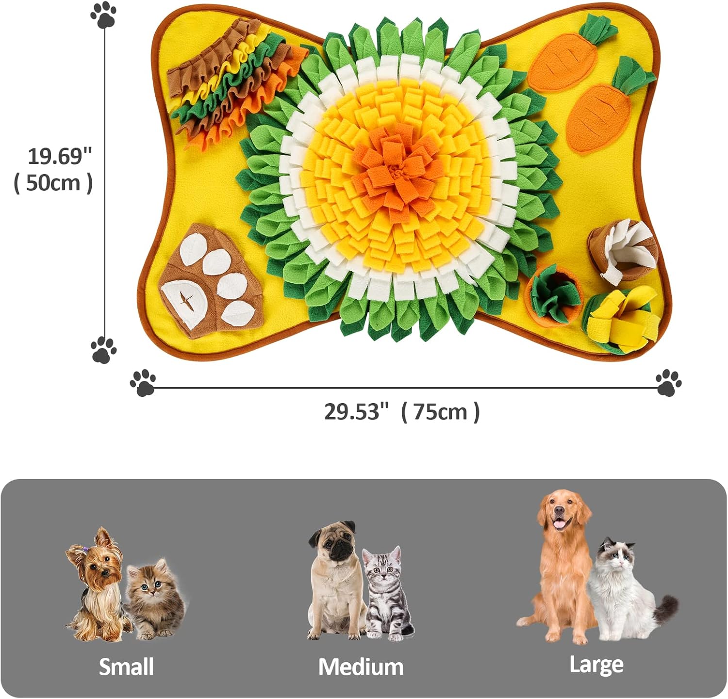 CARLA HOME Snuffle Interactive Feeding Mat Toy for Dogs & Pets view 5