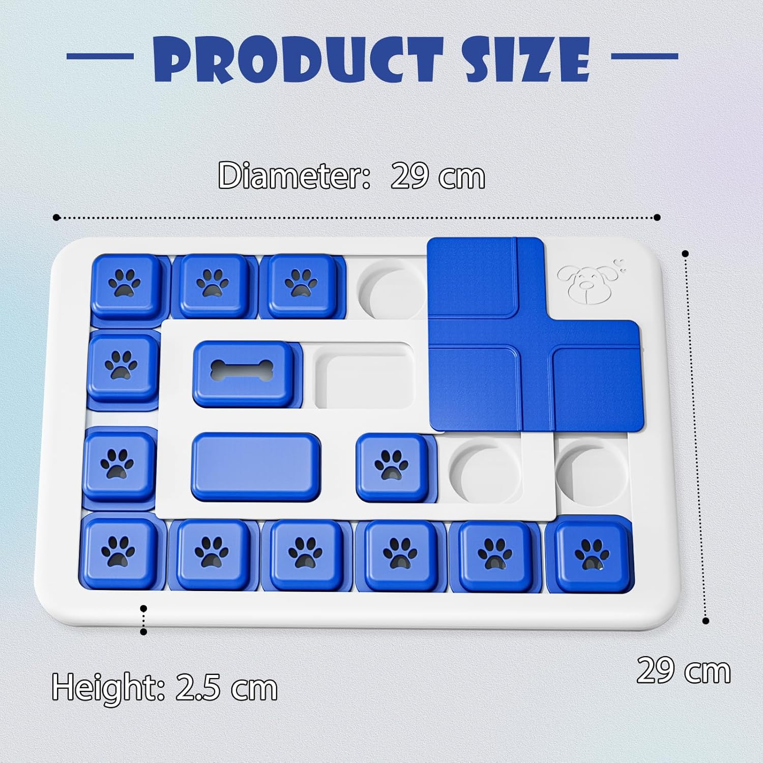 CARLA HOME Interactive Dog Puzzle Toy Slow Feeder Treat Dispenser for Dogs & Cats view 9