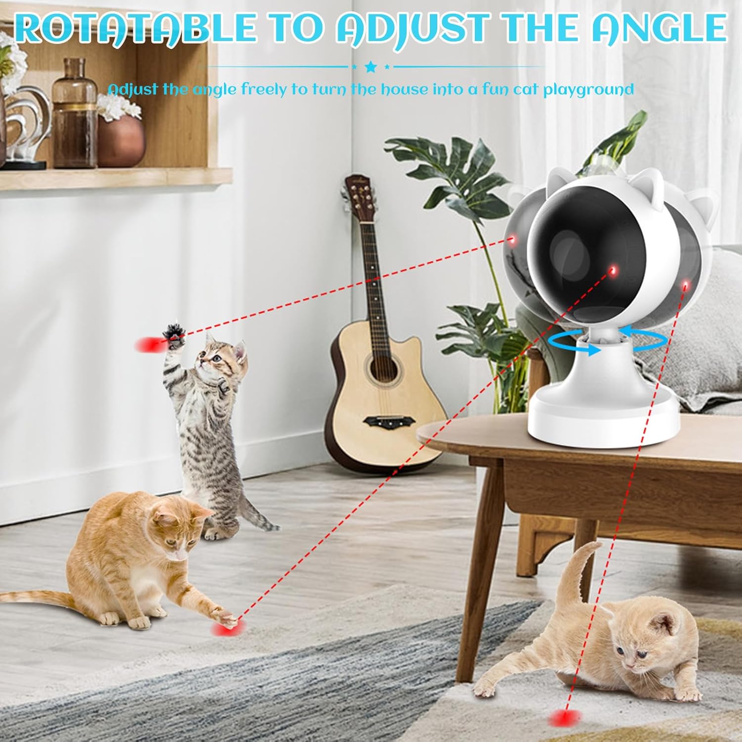 CARLA HOME Interactive Laser Toy for Cats with Adjustable Angle view 6