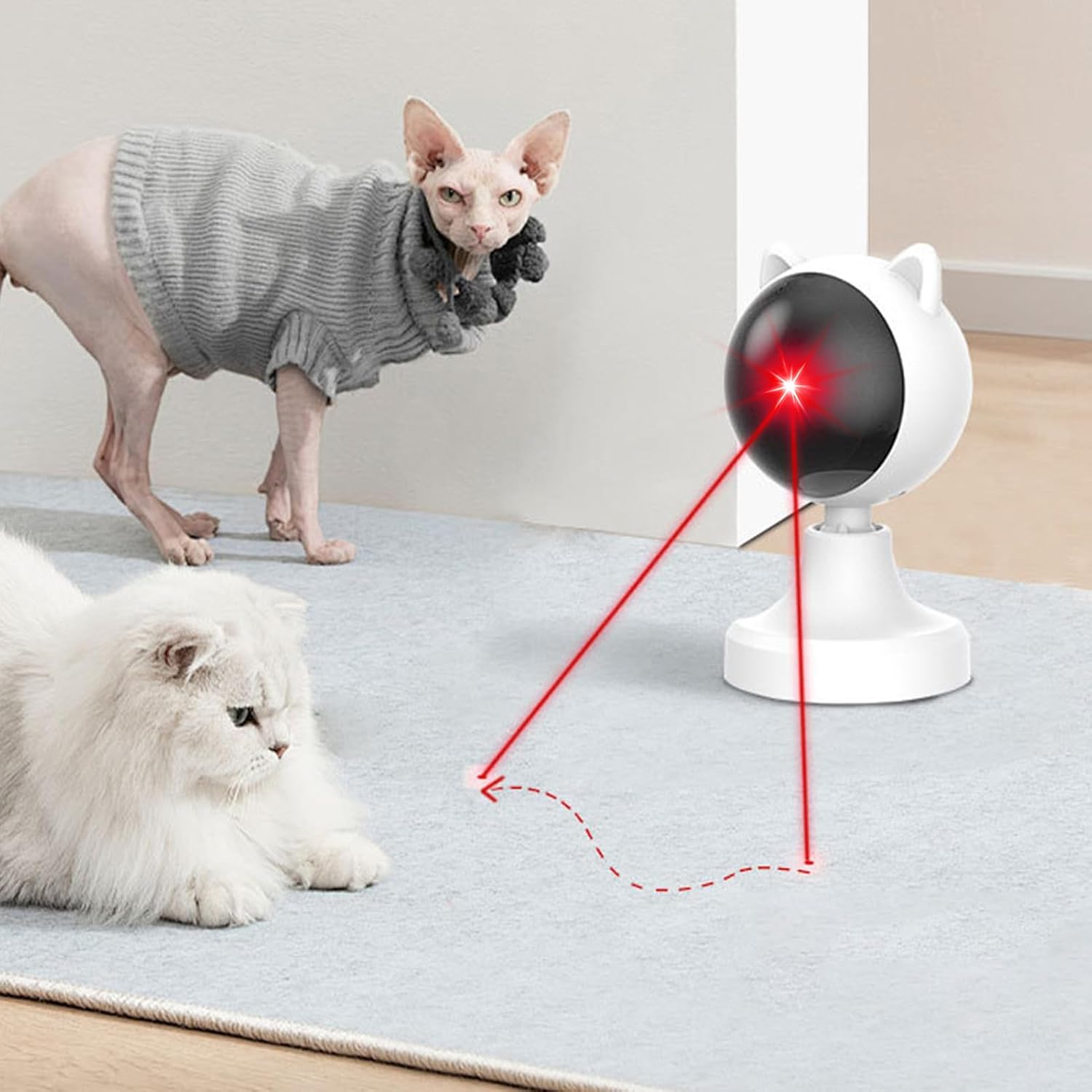 CARLA HOME Interactive Laser Toy for Cats with Adjustable Angle view 8