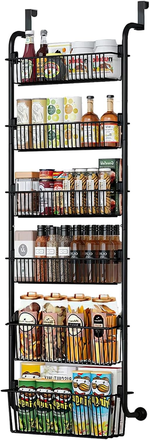 CARLA HOME 6-Tier Over the Door Organizer Heavy-Duty Metal Pantry Rack with view 9