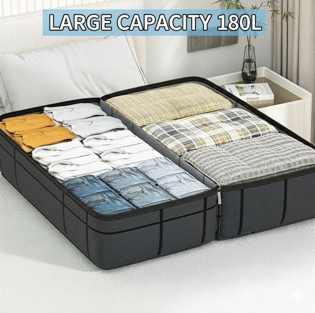 CARLA HOME 4-Pack 180L Extra Large Moving Storage Bags with Handles & Duty view 6