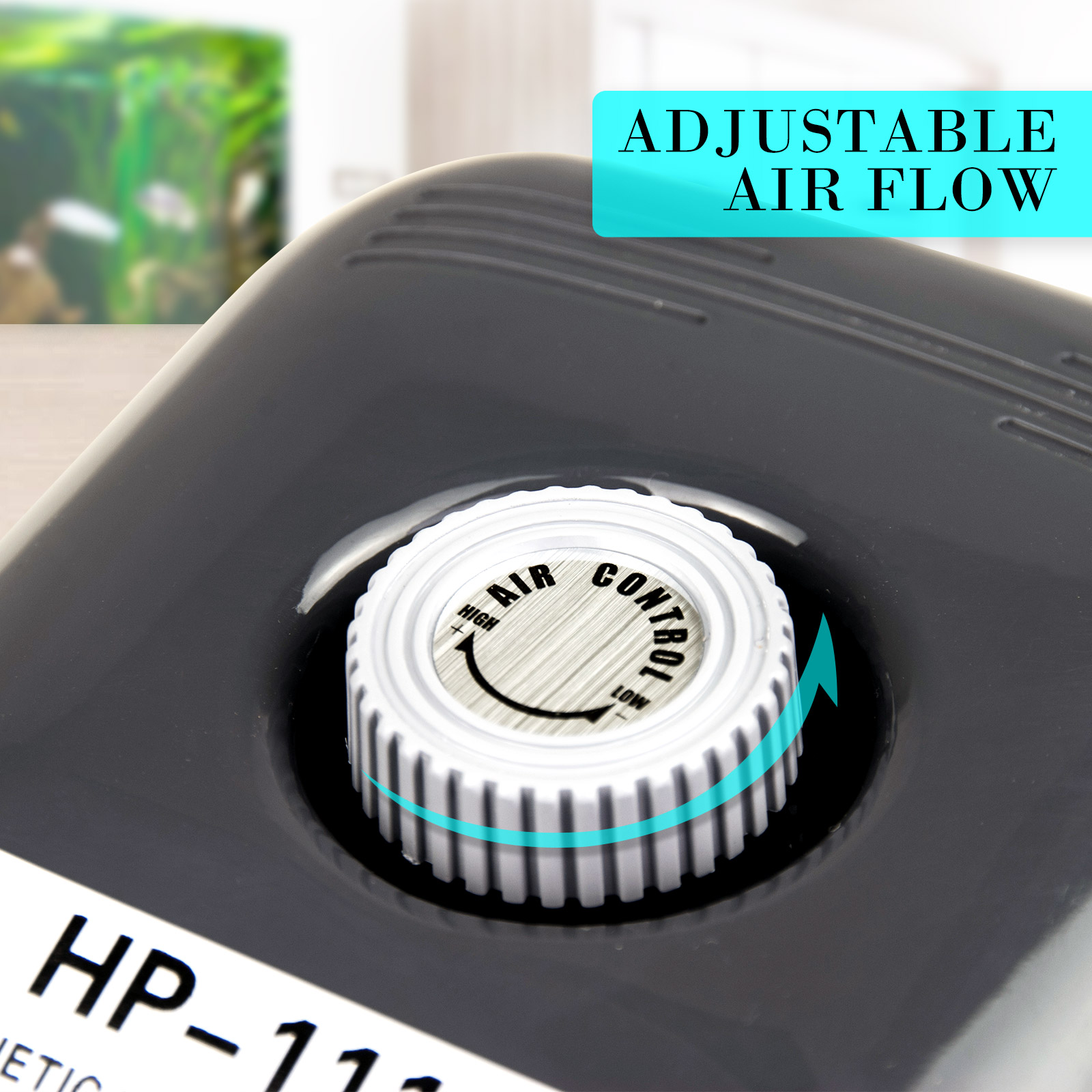 Aquarium Air Pump Oxygen Hydroponic 4 Outlet 360L/H 13W view 5