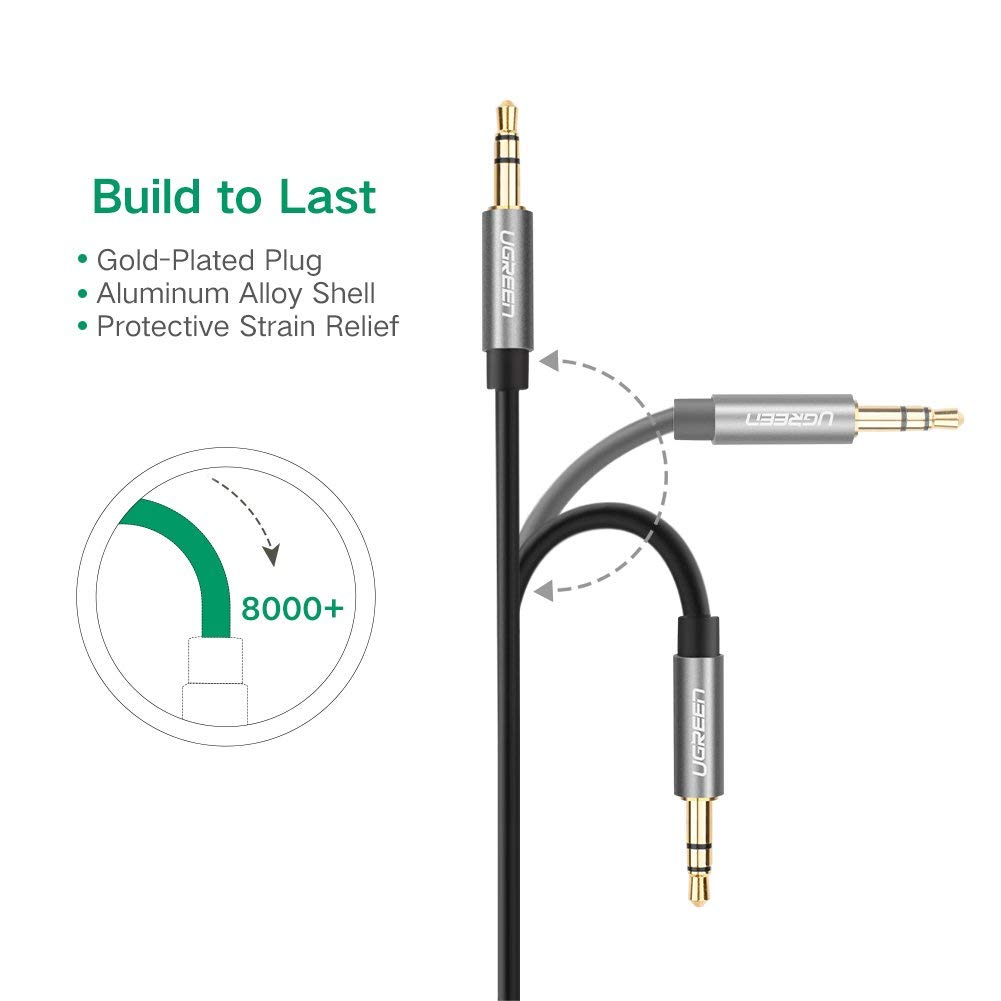UGREEN 3.5mm male to 3.5mm male cable 5M (10737) view 2