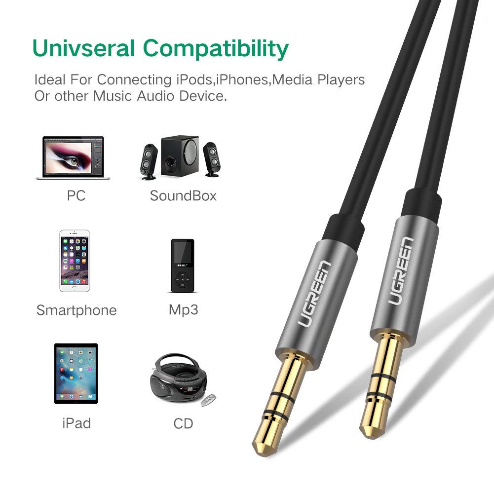 UGREEN 3.5mm male to 3.5mm male cable 5M (10737) view 4