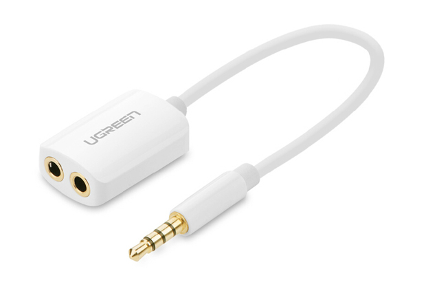 UGREEN 3.5mm Male to Dual 3.5mm FemaleHeadset Splitter White (10789) view 3
