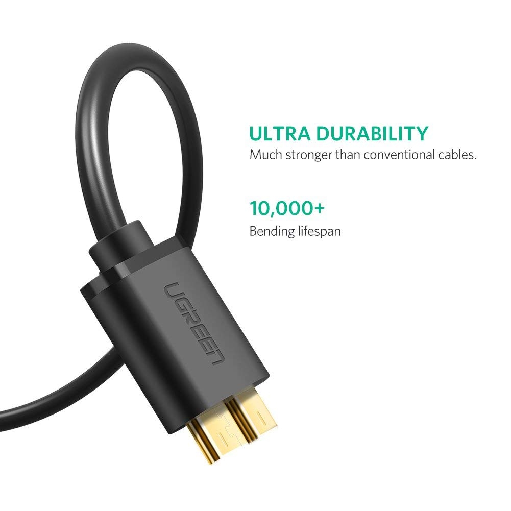 UGREEN USB 3.0 A Male to Micro USB 3.0 Male Cable - Black 2M (10843) view 4