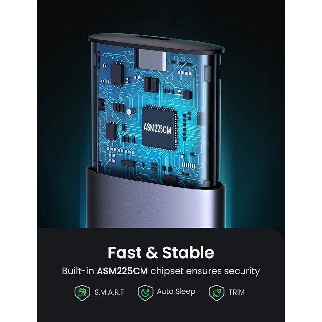 UGREEN 10903 M.2 SATA NGFF SSD Hard Drive Enclosure view 4