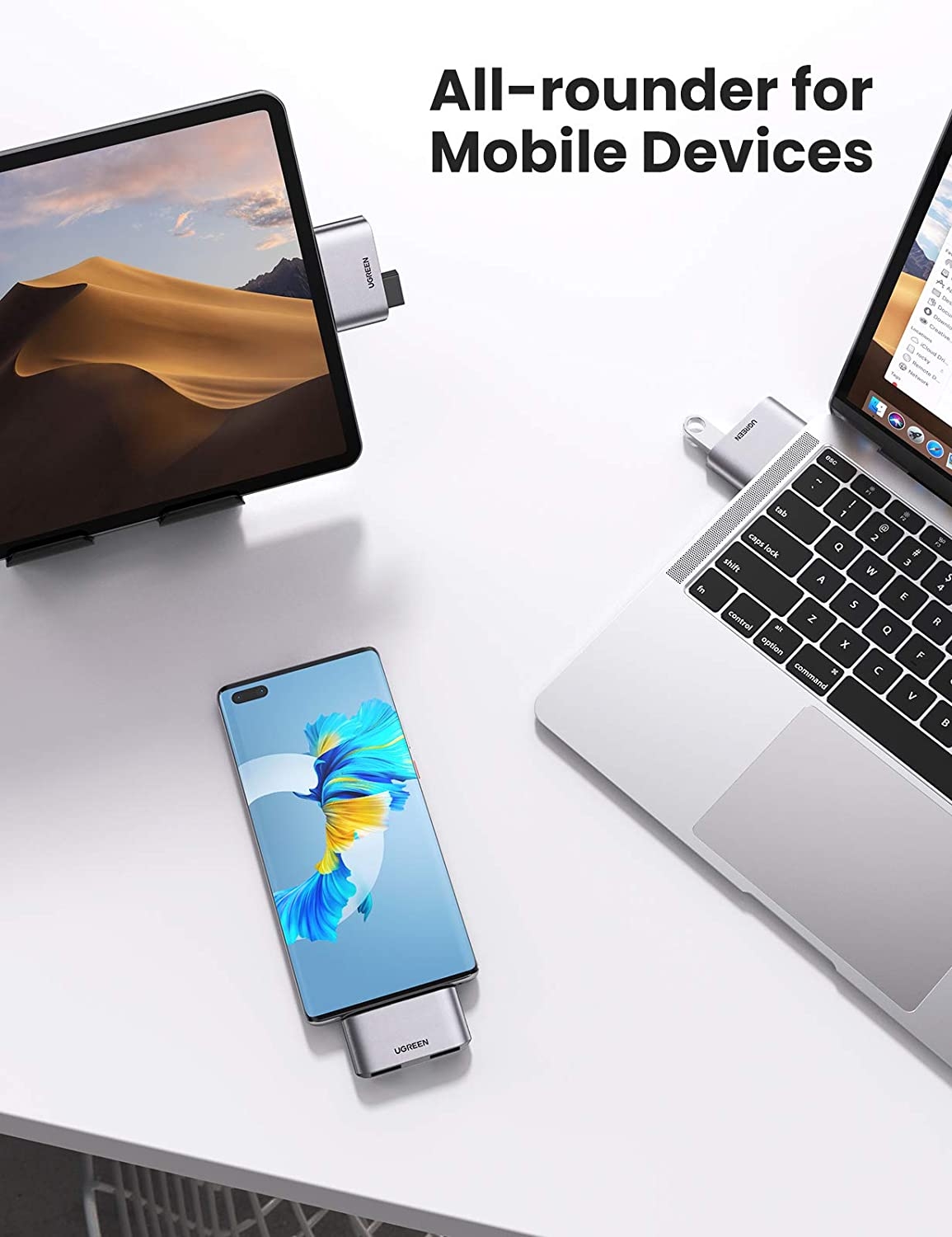 UGREEN 10912 USB-C to USB 3.0 x2 Adapter view 3
