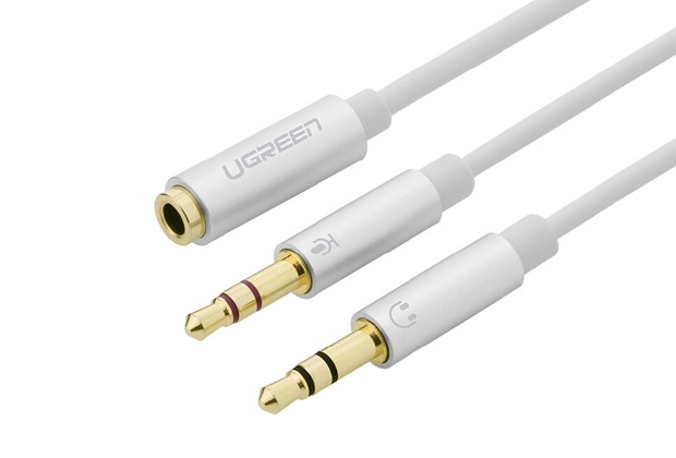UGREEN 3.5mm Female to 2mm male audio cable - White (20897) view 2