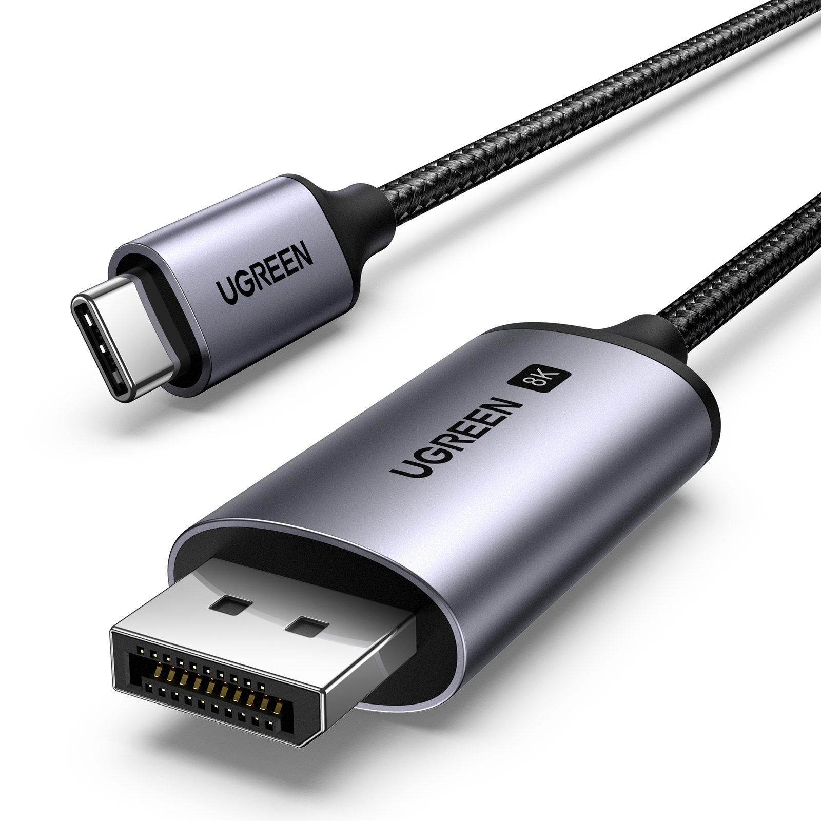 UGREEN 25158 USB-C to DisplayPort 8K Cable 2m — image 1
