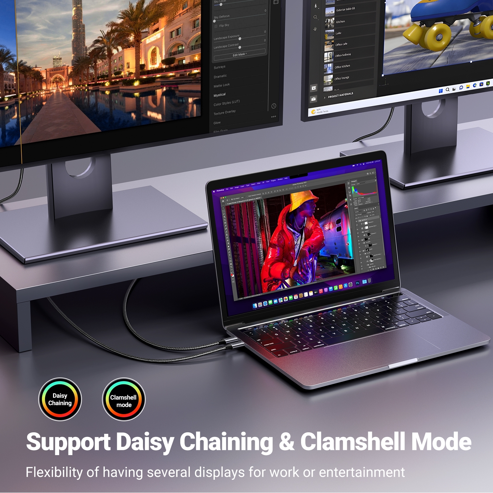 UGREEN 25158 USB-C to DisplayPort 8K Cable 2m view 6