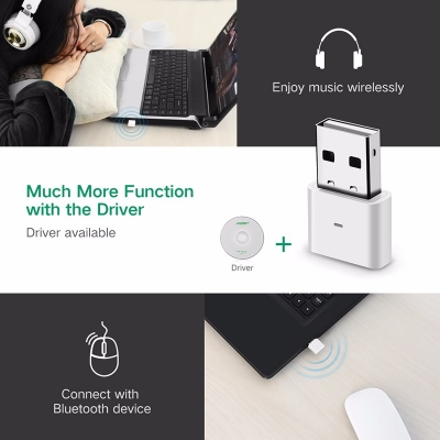 UGREEN USB Bluetooth 4.0 Adapter - White (30723) view 2