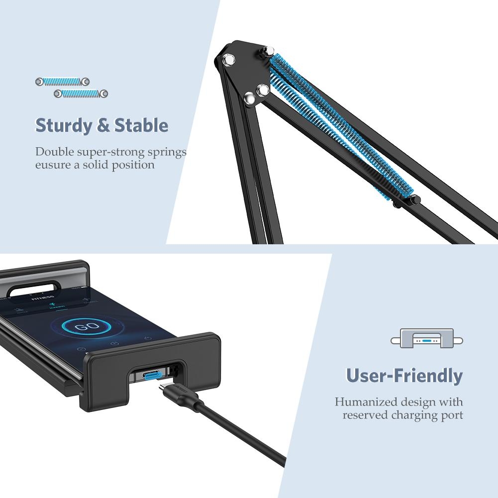 UGREEN 50394 Universal Holder with Folding Long Arm Black view 5