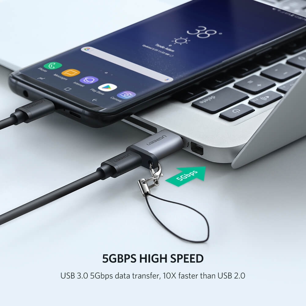 Ugreen USB-C 3.1 Female to USB-A 3.0 Male Adapter (50533) view 2