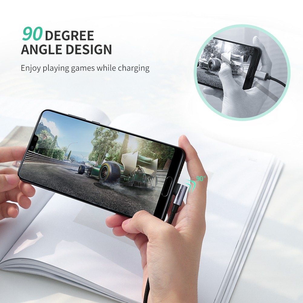 UGreen Angled USB C Type to USB 2.0A Cable 1.0m 50941 view 2