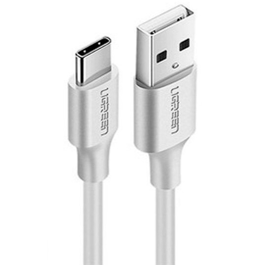 UGREEN 60123 USB 2.0 Type-A to Type-C Male Nickel Plated 2M (White) view 2