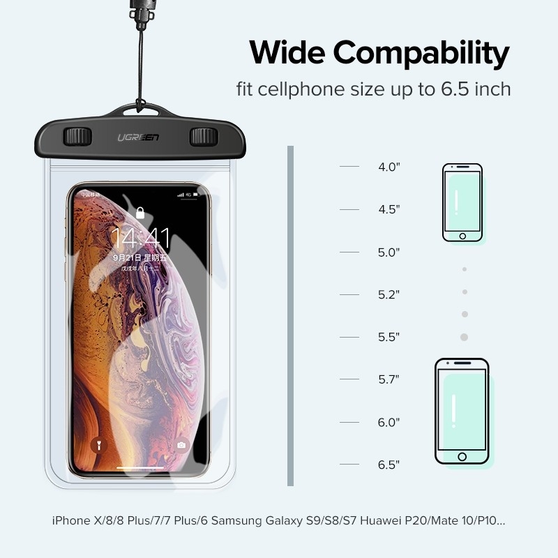 UGREEN Mobile Waterproof Bag Black 60959 view 5