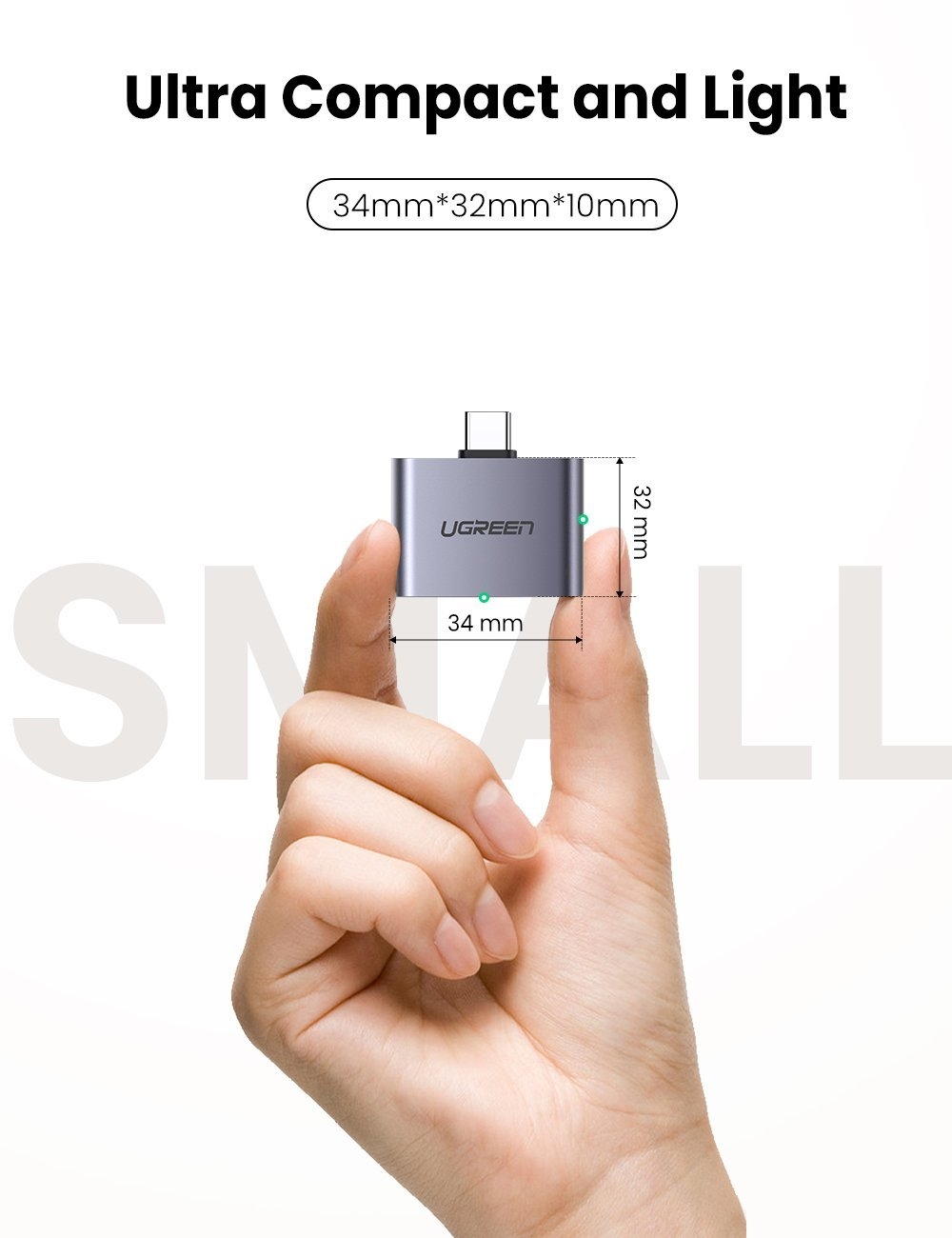 UGREEN 70312 2-in-1 USB C to C and 3.5mm Adapter view 7