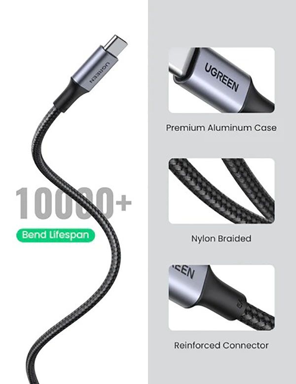 UGREEN 70427 USB-C to USB-C PD Fast Charging Cable 1M view 6