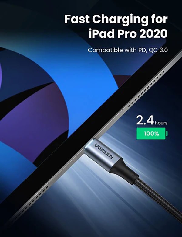 UGREEN 70429 USB-C to USB-C PD Fast Charging Cable 2M view 3