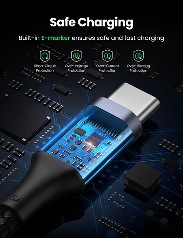 UGREEN 70429 USB-C to USB-C PD Fast Charging Cable 2M view 5