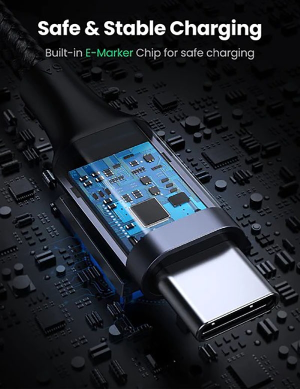 UGREEN 70645 USB-C to Angle USB-C Cable 2M view 4