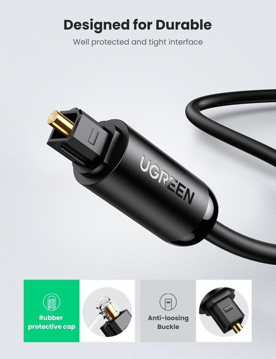 UGREEN 70892 Fiber Optical Audio Cable 2M view 2