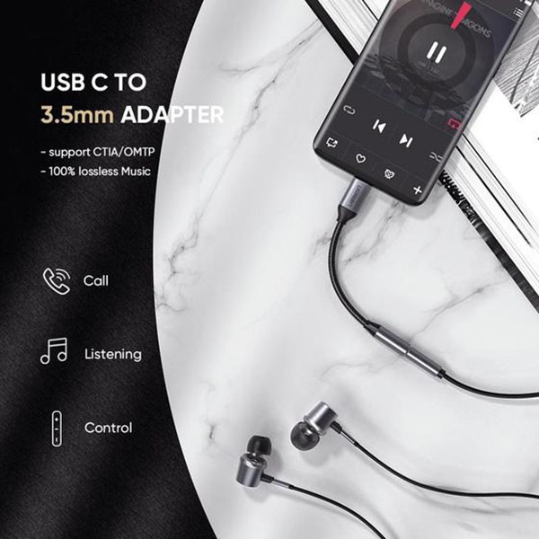 UGREEN 80154 USB-C to 3.5mm Headphone Adapter view 2