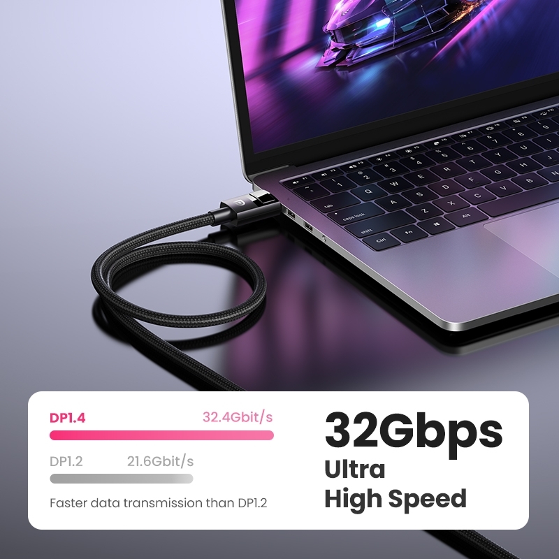 UGREEN 80390 DP V1.4 Male to Male Plastic Case Braided Cable 1M view 4