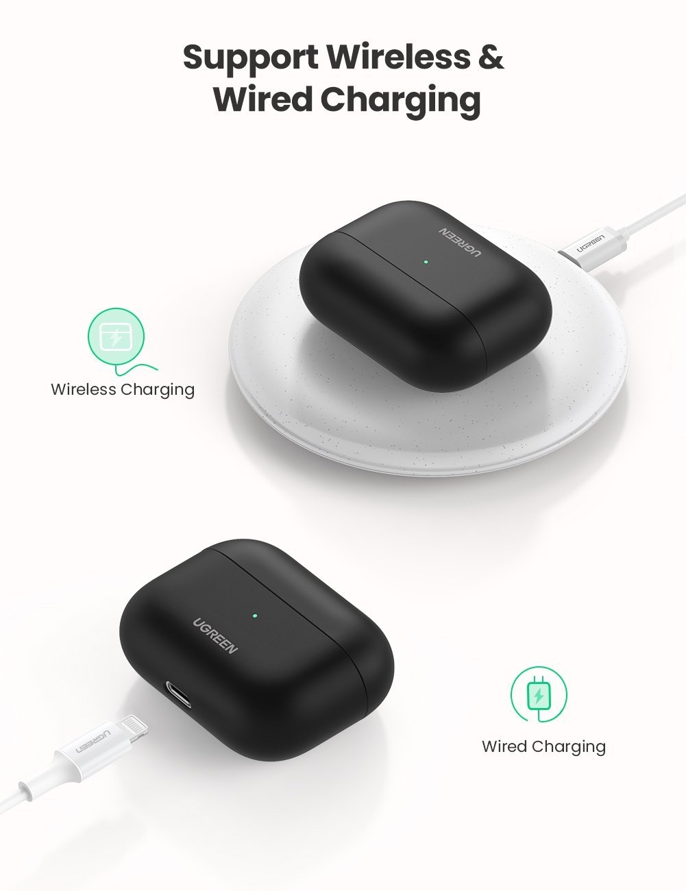 UGREEN Liquid Silicone Case for Airpods Pro (80513) view 3