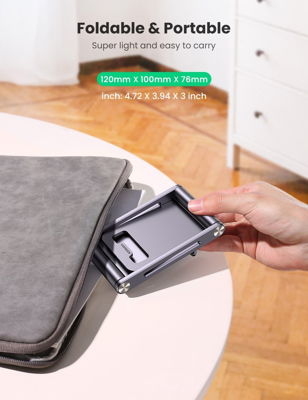 UGREEN 80708 Adjustable Aluminum Phone Holder view 5
